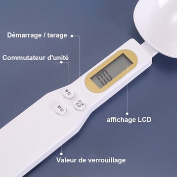 Електронна кухненска везна 500g 0.1g LCD цифрова измервателна везна за храна брашно цифрова лъжица везна мини кухненски инструмент за мляко кафе везна