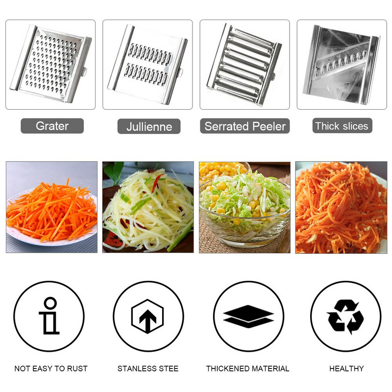 Dropship Vegetable Slicer Τρίφτης από ανοξείδωτο ατσάλι Τρίφτης Τρίφτης Τρίφτης Φρούτων Πατάτας Αποφλοιωτής Καρότων Τρίφτης Κόπτης Αξεσουάρ κουζίνας