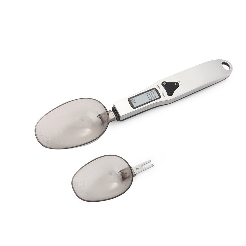 Ψηφιακή ζυγαριά Κουτάλι LCD Οθόνη Ζυγαριά Κουζίνας Κουζίνας 300-500g/0,1g Ηλεκτρονική Ζυγαριά Κουτάλι Μεζούρα με 3 Αποσπώμενα Ζύγιση