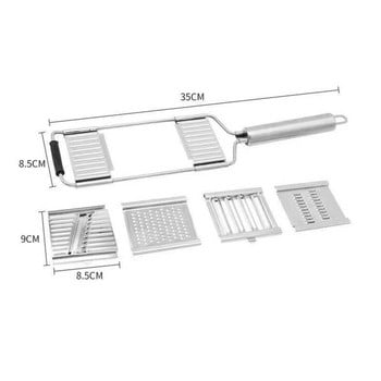 Многофункционална резачка за зеленчуци, ренде от неръждаема стомана, резачки, шредери, белачка за плодове, картофи, ренде за моркови, кухненски аксесоари ново