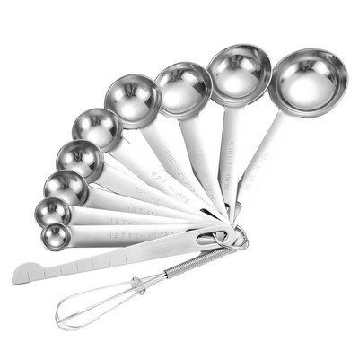 Μεζούρες Σετ Κουταλιών Μεζούρας Κουζίνας Στοιβαζόμενες Κουζίνες Κουτάλια Μεζούρα από ανοξείδωτο ατσάλι Σετ μεζούρα και κουτάλια σπιτιού