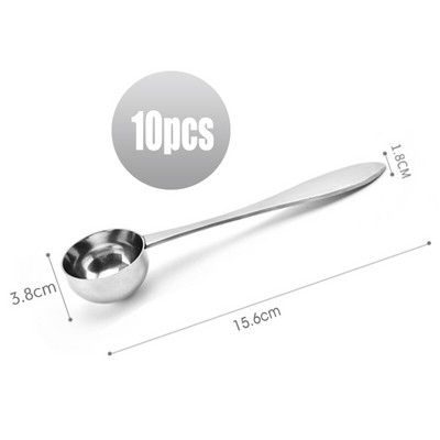 Ορτύκια Δωρεάν αποστολή Αλουμινίου υψηλής ποιότητας λαβή για σέσουλα καφέ μέτρηση κουταλιού κόκκων καφέ προσαρμοσμένη με το κείμενό σας Δωρεάν