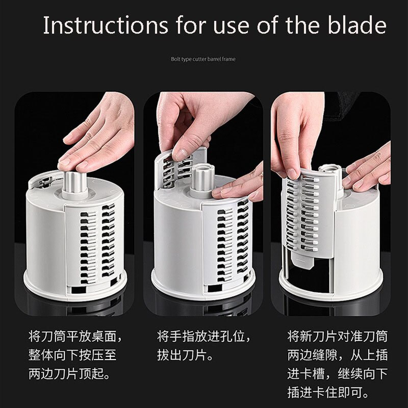 Νέος Τρίφτης Λαχανικών Κόφτης πατάτας Αξεσουάρ κουζίνας Εργαλείο 3 σε 1 Πολυλειτουργικός χειροκίνητος Τρίφτης λαχανικών Καρότο κοπής