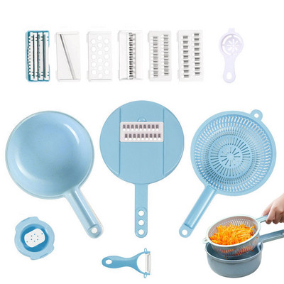 Κόφτης λαχανικών κουζίνας πολλαπλών λειτουργιών διαχωριστικό ασπράδι αυγού φίλτρο κοπής οικιακό τρίφτη υαλοκαθαριστήρα άχυρου σίτου