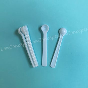 150mg Micro Spoon 0,3ML Plastic Measuring Scoop 0,15 gram Measure Spoons 0,15g White Scoops - 200 τμχ/παρτίδα Δωρεάν αποστολή