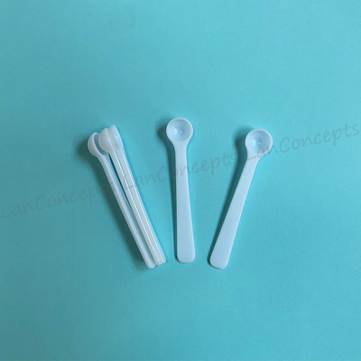 150mg Micro Spoon 0,3ML Plastic Measuring Scoop 0,15 gram Measure Spoons 0,15g White Scoops - 200 τμχ/παρτίδα Δωρεάν αποστολή