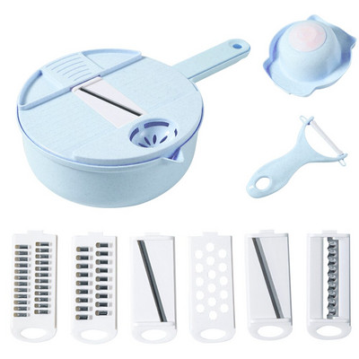 Πολλαπλοί τεμαχιστές λαχανικών Μαγειρικά σκεύη Αξεσουάρ μηχανής τεμαχισμού σε φέτες Οικιακές προμήθειες για κρεμμύδια ντομάτες πιπεριές