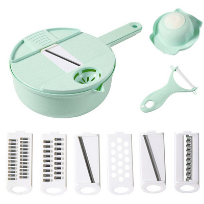 Πολλαπλοί τεμαχιστές λαχανικών Μαγειρικά σκεύη Αξεσουάρ μηχανής τεμαχισμού σε φέτες Οικιακές προμήθειες για κρεμμύδια ντομάτες πιπεριές