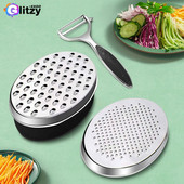 Τρίφτης τυριού με αεροστεγές δοχείο αποθήκευσης Χειροκίνητος κόφτης κοπής λαχανικών κόφτης κουζίνας για τυριά και λαχανικά (2 σε 1)