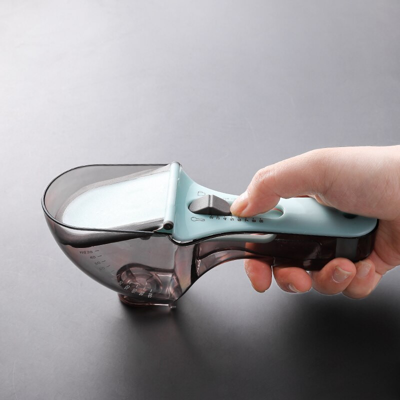 2 ΤΕΜ PP Ρυθμιζόμενη μεζούρα Κουτάλι καφέ γάλα σε σκόνη Κουτάλια μεζούρα Ακριβής ζυγαριά Προμήθειες ψησίματος Αξεσουάρ κουζίνας