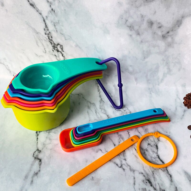 15 τμχ /σετ Κουτάλι μέτρησης Χρώμα Πλαστική ζυγαριά Σετ κουταλιών μέτρησης Τσάι ψησίματος Σετ εργαλείων για καφέ κουζίνας Κουτάλι καφέ
