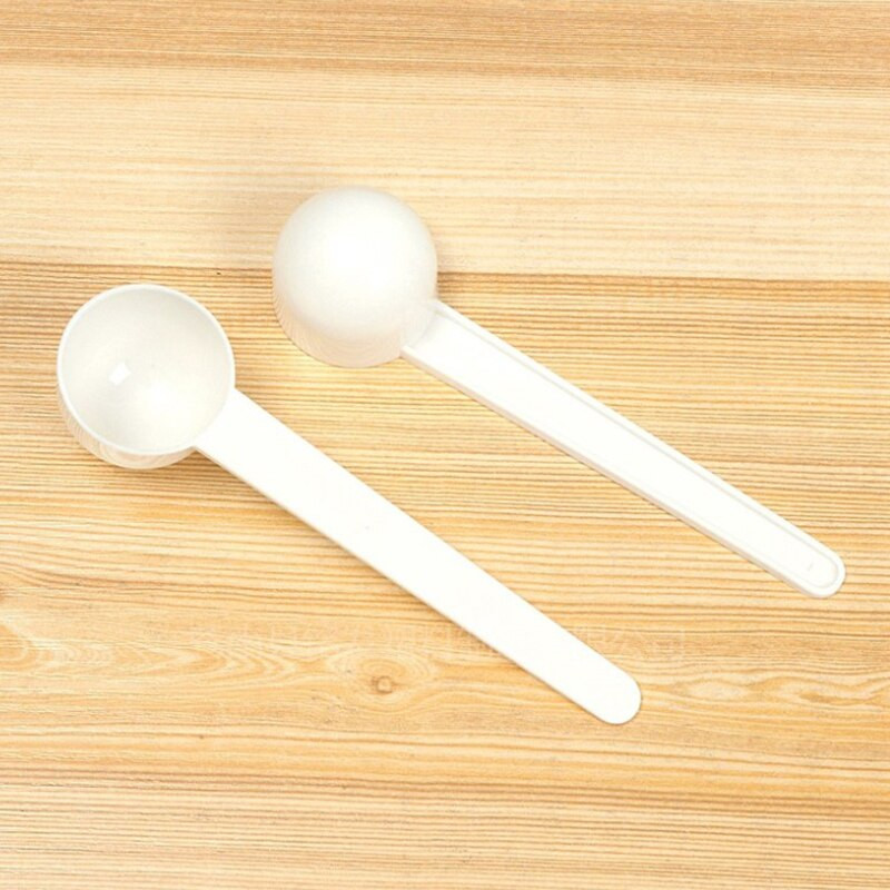 50vnt/rinkinys 10ml 5g daugkartinio naudojimo maistinis šaukštas plastikinis matavimo kaušelis PP matavimo šaukštas pienas kavos arbatinis šaukštelis pieno miltelių virtuvė