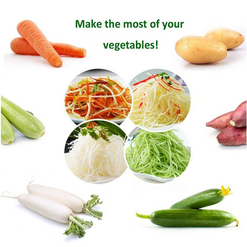 Ποιότητα 1 τεμ. Τρίφτης λαχανικών με σπειροειδή χοάνη ABS Ανοξείδωτος ατσάλι Κόφτης καρότου αγγουριού Κόφτης λαχανικών σπιράλ λεπίδων