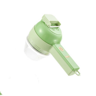 Πολυλειτουργικός ηλεκτρικός κόφτης λαχανικών 4 σε 1 Μηχάνημα κοπής λάσπης σκόρδου Πολτοποιητής σκόρδου που κόβει πιεστικό μίξερ Φέτα φαγητού