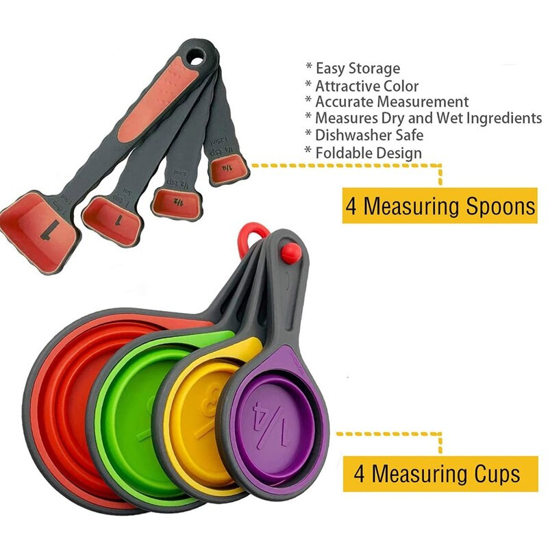 Μεζούρα Εργαλεία Κουζίνας Ρυθμιζόμενος Όγκος Κουτάλι Σούπας Μεζούρα Κουτάλι Καφέ Μεζούρα με μακριές λαβές