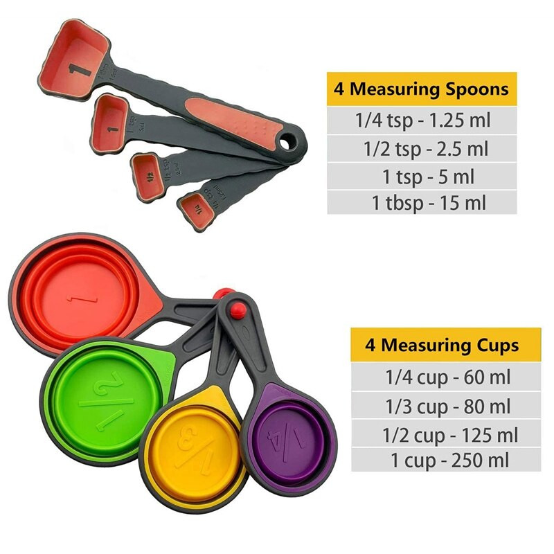 Μεζούρα Εργαλεία Κουζίνας Ρυθμιζόμενος Όγκος Κουτάλι Σούπας Μεζούρα Κουτάλι Καφέ Μεζούρα με μακριές λαβές