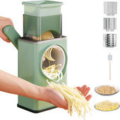 Τρίφτης Τυριών Αναβαθμισμένος Τυρί θρυμματιστής με λαβή 4 σε 1 τετράγωνος κόφτης λαχανικών καταιγίδας για πατάτα κουζίνας κρεμμύδι φρούτων ξηρών καρπών