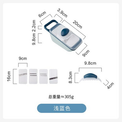 Είδη κουζίνας Πολυλειτουργικός τεμαχιστής πατάτας Γόμα τεμαχιστής ραπανάκι Κόφτης λαχανικών Gadget