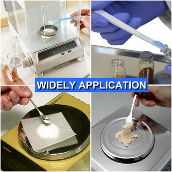Ανοξείδωτη σέσουλα εργαστηρίου 10 τμχ Διπλό άκρο Lab Spoon Mini Laboratory Spatula for Reagent Sampling Mixing Measuring