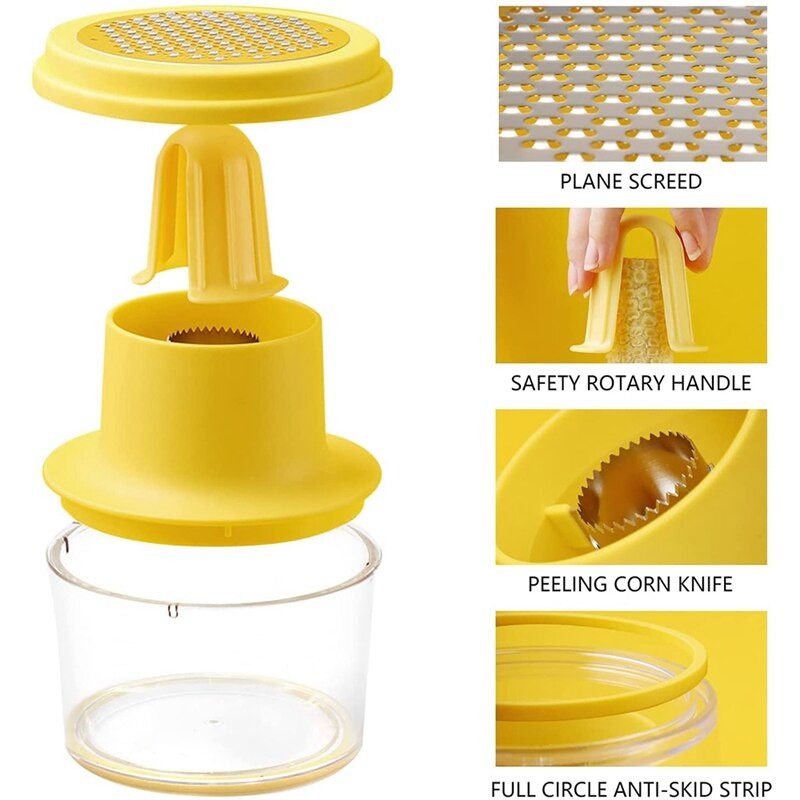 Kukoricahámozó Kukoricahámozó tálos, többfunkciós kukoricacséplővel 4 az 1-ben rozsdamentes acél hámozó eszköz