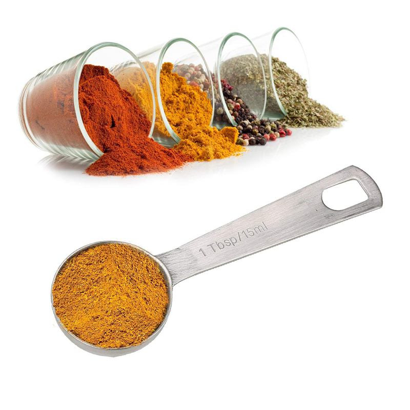 Μεζούρα από ανοξείδωτο ατσάλι Σετ με 7 στοιβαζόμενα μεζούρα για ξηρά και υγρά συστατικά με χαραγμένη σήμανση Baking Cooking Sp