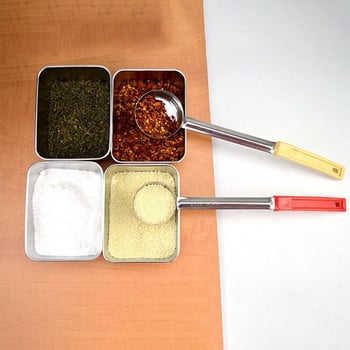 Κουτάλι με μακρύ λαστιχένιο χερούλι για σάλτσα πίτσας με μέτρηση κουτάλα για σούπα Εργαλεία μαγειρέματος
