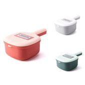 Τρίφτης κοπής φρούτων και λαχανικών πολλαπλών λειτουργιών σε σχήμα σέσουλας διπλής στρώσης αποστράγγισης 2 λεπίδων φρούτων και λαχανικών