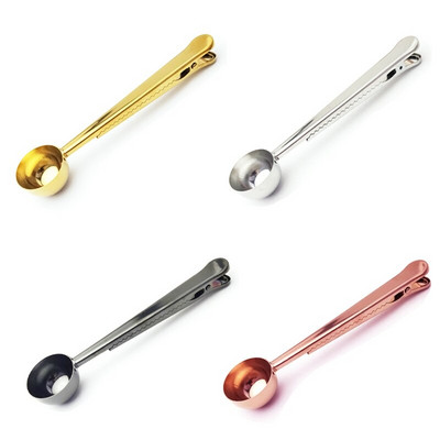 Κλιπ κουταλιού μεζούρα καφέ, εξαιρετικό για μέτρηση καφέ, τσαγιού, σκόνης πρωτεΐνης, στιγμιαίων ποτών και άλλων 4 συσκευασιών