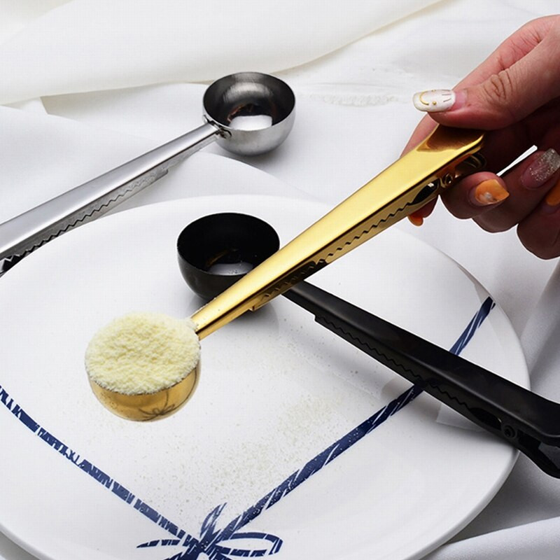 Κλιπ κουταλιού μεζούρα καφέ, εξαιρετικό για μέτρηση καφέ, τσαγιού, σκόνης πρωτεΐνης, στιγμιαίων ποτών και άλλων 4 συσκευασιών