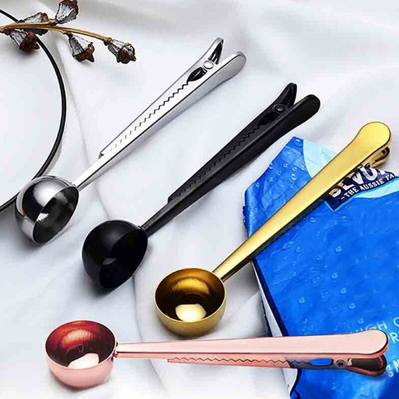 Κλιπ κουταλιού μεζούρα καφέ, εξαιρετικό για μέτρηση καφέ, τσαγιού, σκόνης πρωτεΐνης, στιγμιαίων ποτών και άλλων 4 συσκευασιών