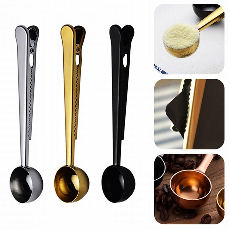 Κλιπ κουταλιού μεζούρα καφέ, εξαιρετικό για μέτρηση καφέ, τσαγιού, σκόνης πρωτεΐνης, στιγμιαίων ποτών και άλλων 4 συσκευασιών