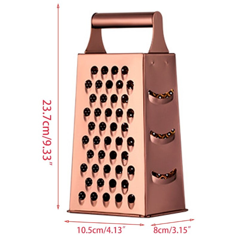 Επαγγελματικός τρίφτης κουτιού 100% ανοξείδωτο ατσάλι με 4 πλευρές για τυρί παρμεζάνα λαχανικά τζίντζερ Ξυριστική μηχανή χεριών Cheese Fruit 367A