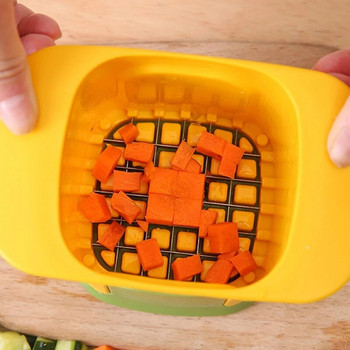 Кухненска резачка за зеленчуци Ръчни резачки Кутия за рязане на картофен чипс Морков Лук Нарязване на кубчета Чопър Плодове Шредер за храна Кухненски джаджи