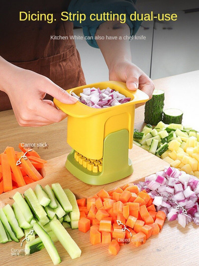 Tăiător de legume de bucătărie Tăiător manual de tăiere chipsuri de cartofi Cutie de tăiere morcovi ceapă Tocător de fructe Tocător de alimente Gadget de bucătărie