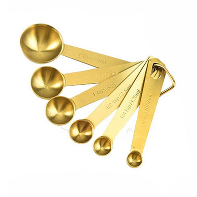 Legjobb mérőkanál Hasznos rozsdamentes acél mérőpohár Cozinha kávés mérőkanál Arany tea