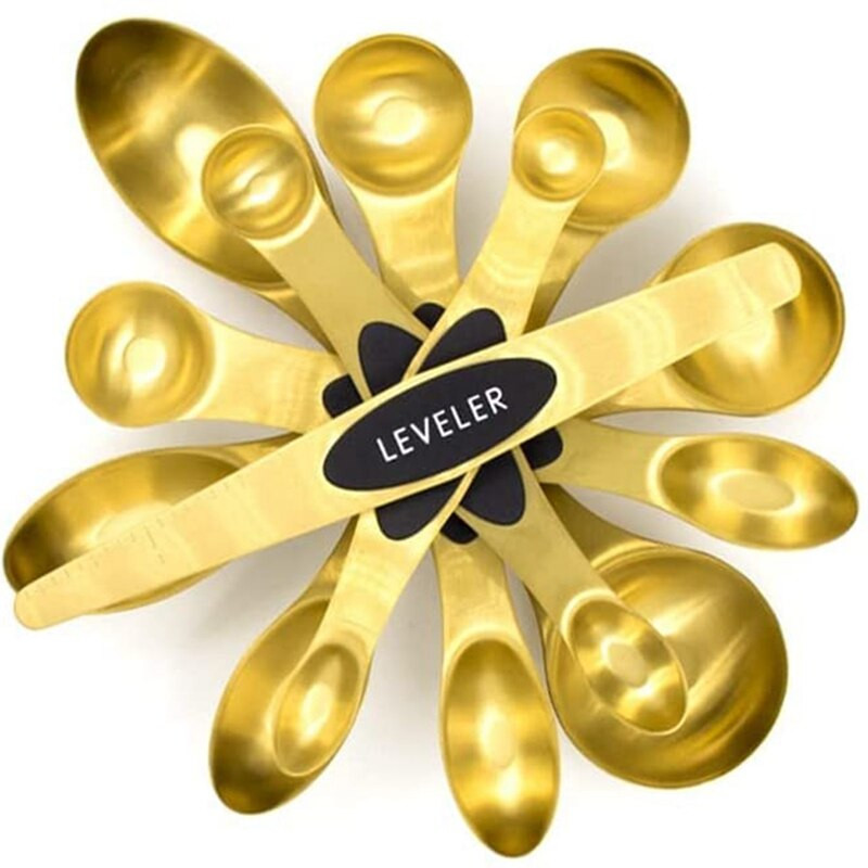 Νέο σετ μαγνητικής μεζούρας που χωράει σε βάζα μπαχαρικών Σετ 8 τεμαχίων είναι εργαλείο μέτρησης λαδιού, αλατιού, σάλτσας και ξιδιού