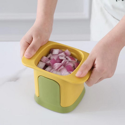 Praktikus zöldségaprító Otthoni konyhai eszközök és tartozékok Gyümölcsszeletelő Kézi nyomós zöldségvágó főzési tartozékok