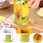 Többfunkciós zöldségvágó Sárgarépa Burgonya Hagyma Kocka Kézi Nyomós Zöldségvágó Otthoni Konyhai Szerszám Tartozékok