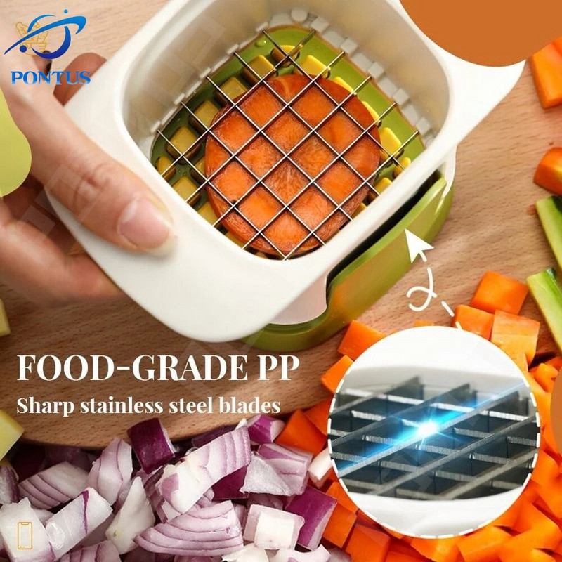 Többfunkciós zöldségvágó Sárgarépa Burgonya Hagyma Kocka Kézi Nyomós Zöldségvágó Otthoni Konyhai Szerszám Tartozékok
