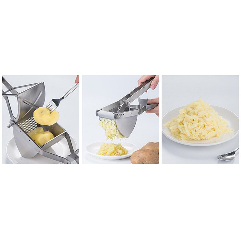 Francia sütés vágó 2 pengével rozsdamentes acél burgonyaszeletelő aprító Burgonya aprító uborka sárgarépához