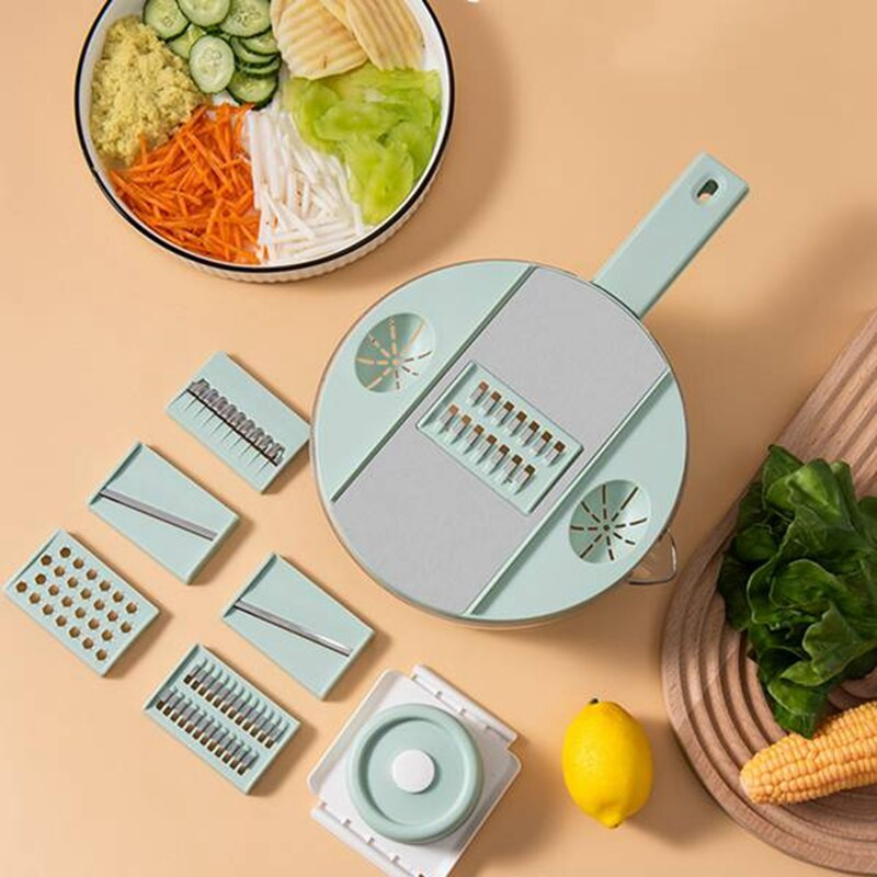 6 az 1-ben többfunkciós zöldségvágó citromszeletelő konyhai aprító reszelő szeletelő reszelő