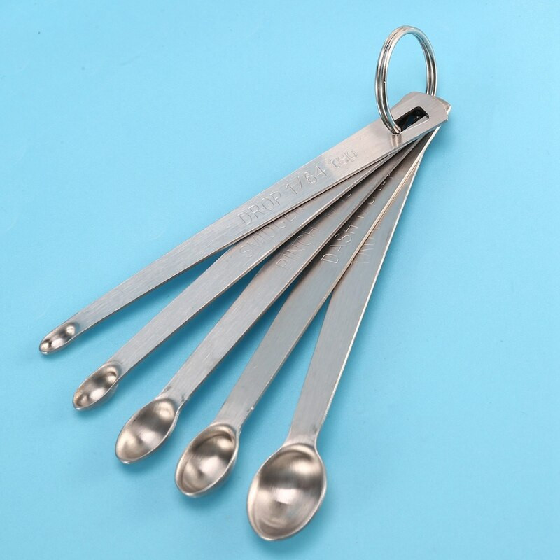 Mérőkanalak, 6 kétoldalas mágneses mérőkanál, szintező, mini mérőkanál száraz és folyékony hozzávalókhoz