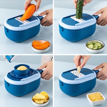 Χειροκίνητος κόφτης λαχανικών Slicer Fruit and Vegetable Cleaning Αξεσουάρ κουζίνας Πολυλειτουργικό στρογγυλό τυρί Gadgets κουζίνας Νέο