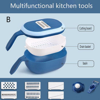 Χειροκίνητος κόφτης λαχανικών Slicer Fruit and Vegetable Cleaning Αξεσουάρ κουζίνας Πολυλειτουργικό στρογγυλό τυρί Gadgets κουζίνας Νέο