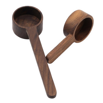 2бр. Комплект дървени мерителни лъжици Кухненски мерителни лъжици Лъжица за кафе на зърна Мярка за захар и подправки Лъжица за измерване на инструменти за готвене