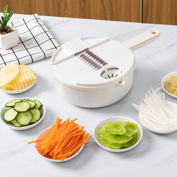 Πολυλειτουργικός κόφτης λαχανικών Καρότα πατάτες κομμένος χειροκίνητος τρίφτης για ευκολία στην κουζίνα Εργαλείο λαχανικών