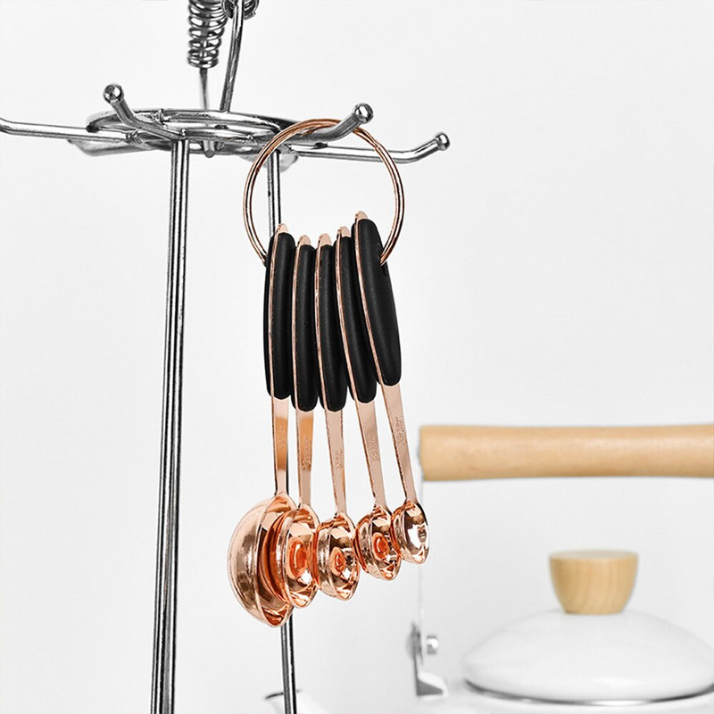 5 τμχ από ανοξείδωτο ατσάλι μεζούρα/φλιτζάνι καφέ μεζούρα ζάχαρης κουταλάκι του γλυκού εργαλεία ψησίματος κουζίνας