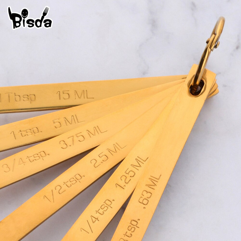 6 τμχ Κουτάλια πολλαπλών χρήσεων Εργαλεία μέτρησης Μετρητής αλευριού ψησίματος Ανοξείδωτος ατσάλι Σκόνη καφέ Spice Measure Gadgets κουζίνας