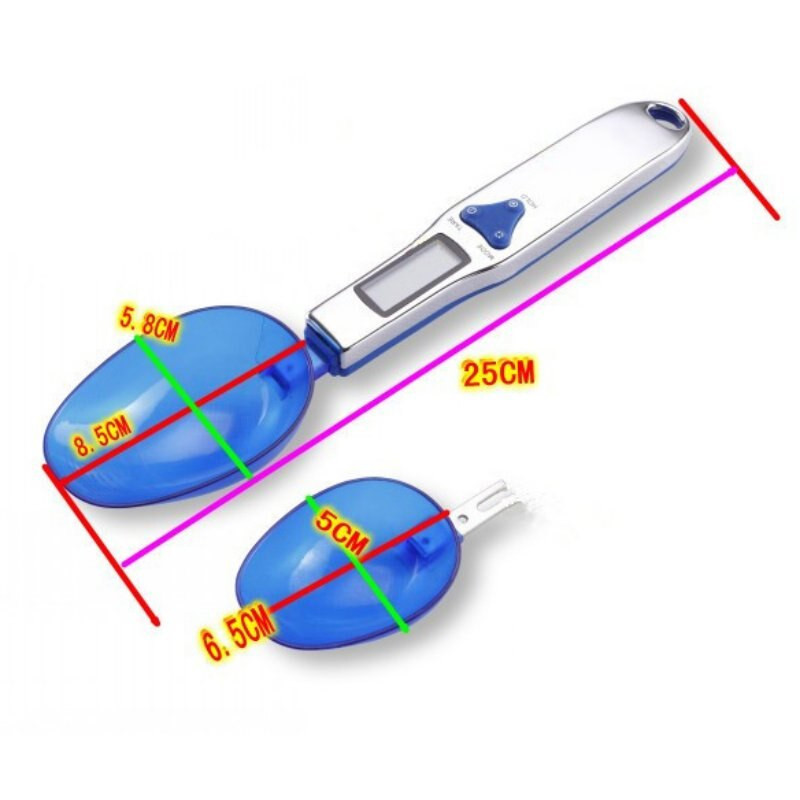 500g/0,1g Ζυγαριά κουζίνας Εργαλεία μαγειρέματος LCD Ψηφιακή ζυγαριά φαγητού Volumn Φορητή ηλεκτρονική ζυγαριά κουταλιού Ζυγαριά Βάρη Εργαλείο κέικ