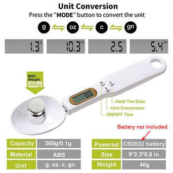 Μίνι Ηλεκτρονική Ψηφιακή Μεζούρα 500g 0,1g LCD Ψηφιακή Ζυγαριά Κουζίνας Food Flour Εργαλείο κουζίνας για Ζυγαριά καφέ γάλακτος